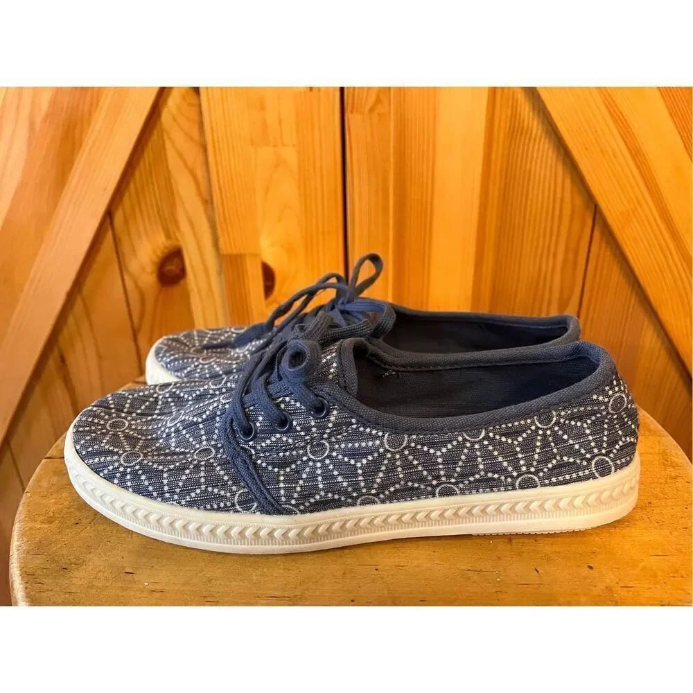 Rocket Dog Lace Up Athletic Walking Shoe Womens Size 5.5 Blue White